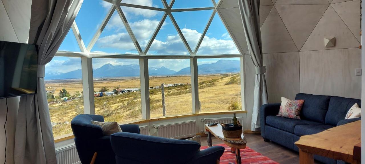 Dome With Stunning Glacier & Mountain Views Puerto Natales Exteriör bild