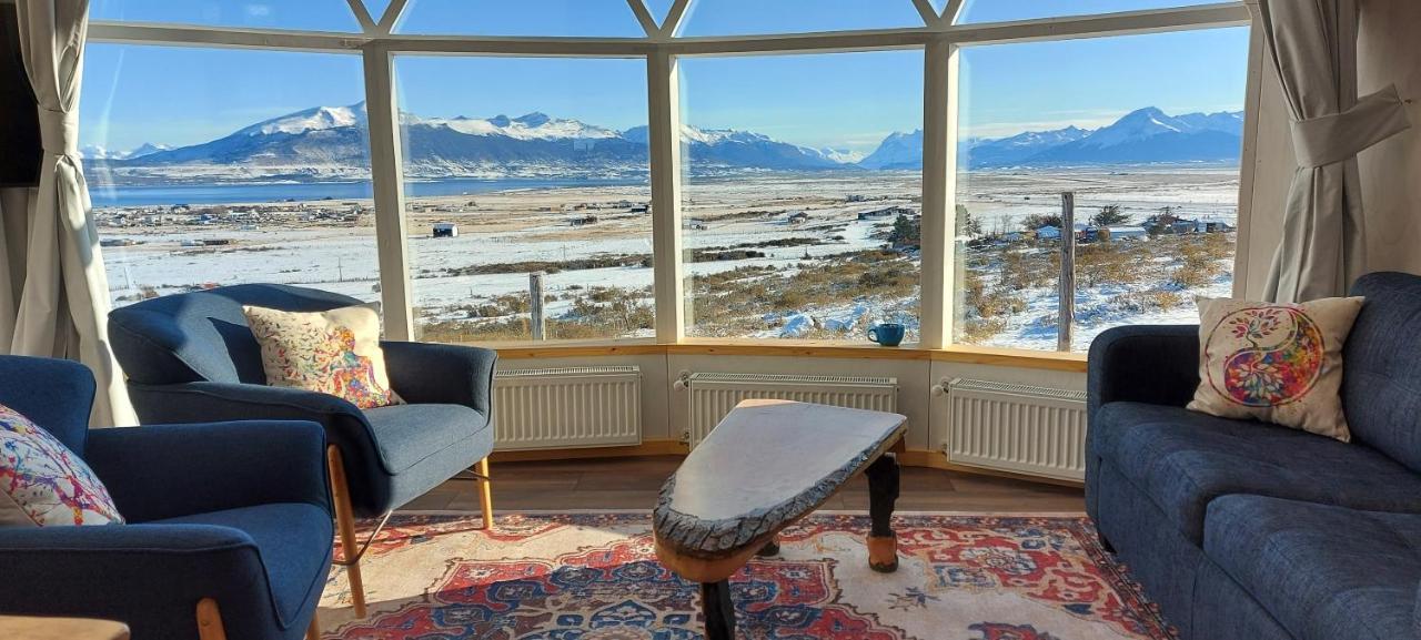 Dome With Stunning Glacier & Mountain Views Puerto Natales Exteriör bild
